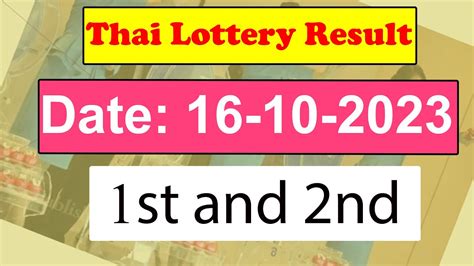 thai lottery official website result|All Results – Thailand Lottery.